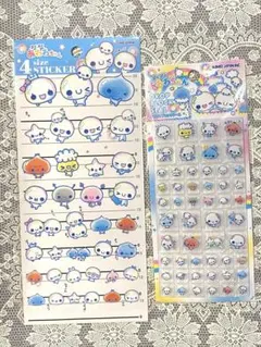 ⚠︎ ぷくぷくあわわちゃん　ドロップブロックシール　4サイズステッカー　2点