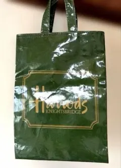 ☘️ハロッズ　グリーン トートバッグ☘️