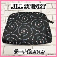 【JILL STUARTポーチ】ブラック　ハート柄