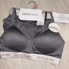 カップ一体型CECIL McBEE ブラジャーショーツ M グレー