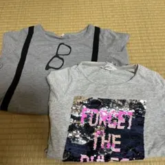 h&m スパンコール長袖カットソー 140 150