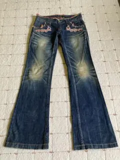 RED PEPPER フレアデニムパンツ