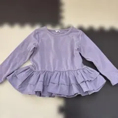 Maison de Ravi パープル長袖カットソー 100