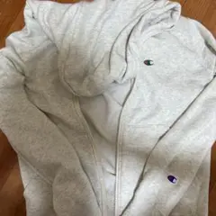 Champion グレー フルジップ パーカー