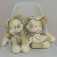 ミッキーマウス 　ぬいぐるみ　２体　セット　まとめ売り　貴重　レア物 Disney ディズニー ミッキーマウス ぬいぐるみ 2体セット 1980