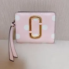 MARC JACOBS 二つ折り財布 ピンク ドット