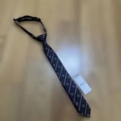 新品未使用☆コムサイズム　紺色　ロイヤルクレスト柄ネクタイLL