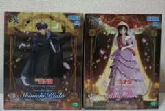 名探偵コナン XrossLink フィギュア 工藤新一 毛利蘭　２点セット