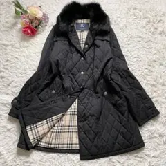 【極美品・大きいサイズ】バーバリーロンドン ダウンジャケット シャドーチェック 2025年最新】BURBERRY LONDON レディース ダウンジャケットの