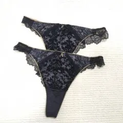 【即日発送】2枚／チュチュアンナ　セクシーTバック　ブラック　黒