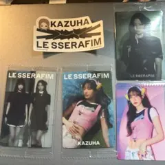 LE SSERAFIM KAZUHA トレーディングカード　ステッカー　セット
