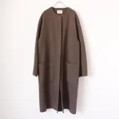 IENAノンミュールジングウールリバーコート３8 ブラウン IENA（イエナ）の「ノンミュールジングウール リバーコート