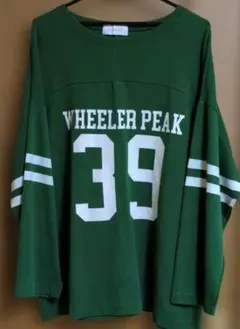 ベイクルーズ　フットボールTシャツ グリーンのサムネイル