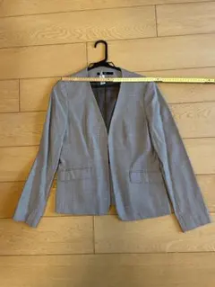 ウール ノーカラージャケット