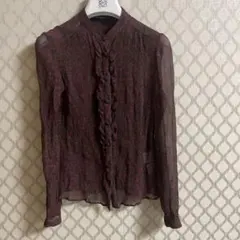 美品希少✨Burberrys シルク 総柄 花柄 金ボタン バーバリーズ L 