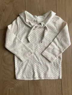 韓国子供服　韓国子ども服　ドット　スカーフ　襟付き　hi bye bebe