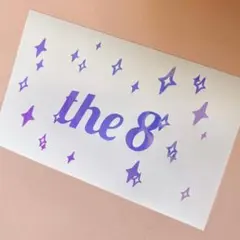 seventeen ペンライト ステッカー キラキラ シェル（白）ディエイト