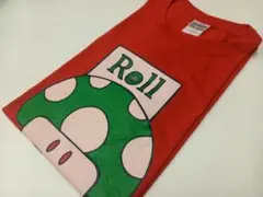 GILDAN マリオ 1UP キノコ ROLL Tシャツ レッド XL