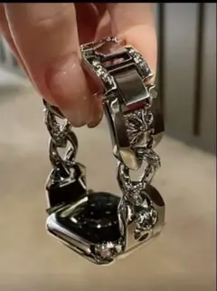 【新品】Apple Watch用シルバーチェーンバンド40mm