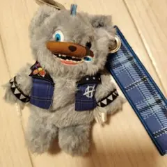 ハミクマパンクぬいぐるみストラップ付きマスコットキーチェーン2025ユニバ限定