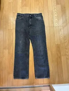 Lee ダークグレー ストレートデニム