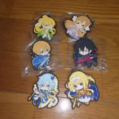 ソードアート・オンライン ラバーストラップ 6個セット