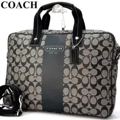 美品❣️COACHコーチF77280シグネチャー PVC2輪キャリースーツケース 