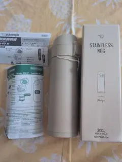 新品.未使用 象印 ステンレスマグ ベージュ 300mlのサムネイル