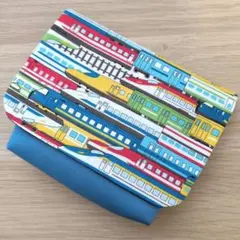 マチ付き移動ポケット　男の子　電車⑨