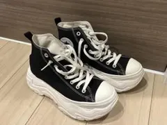 CONVERSE 厚底スニーカー ブラック ハイカット