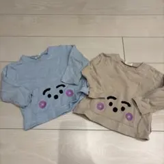 しまむら　シナぷしゅ　薄手　長袖トレーナー　色違い　2枚セット