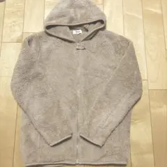 最終値下げ★ユニクロ風　ジップアップボア　モコモコ　ベージュ　レディースM