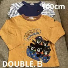 ミキハウスダブルBビー君ロンT2点セット100
