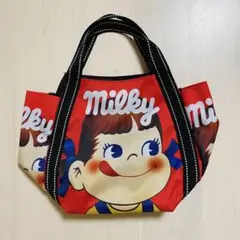 ペコちゃん バルーン トートバッグ ミニ 不二家 赤 キャラクター グッズ