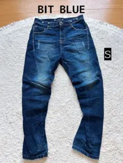 BIT BLUE デニムパンツ インディゴ Sバックシンチ サルエルパンツのサムネイル