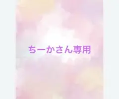 ちーかさん専用ページ
