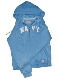 値下げ　希少90s Champion NAVY ハーフジップパーカー