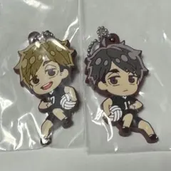 でふぉラバ! ハイキュー!! 白鳥沢学園・稲荷崎キーホルダー 宮侑・宮治 ①