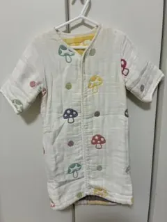 Hoppettaふくふくガーゼ(6重ガーゼ) シャンピニオンおくるみスリーパー