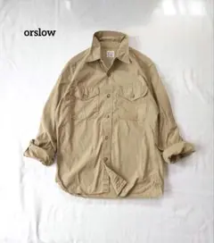 orslow　オアスロウ　シャツ　ベージュ　カーキ系　1
