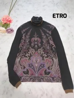 【ETRO】カシミヤ シルク ペイズリー タートルネック ニット(44) ② 2025年最新】Etro レディース ニット・セーターの人気アイテム