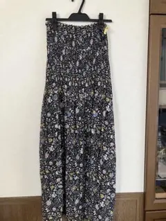 花柄シャーリングロングスカートのサムネイル
