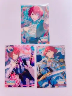 あんスタ　朱桜司　クリアカードSP3枚セット