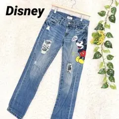 moussy×Disney 　ディズニー　デニムパンツ　希少　ディズニーランド moussy×Disney ディズニー デニムパンツ 希少 ディズニーランド