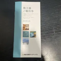 東急不動産ホールディングス　株主優待