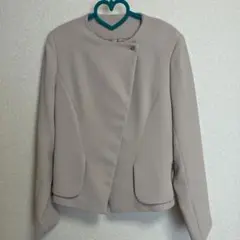 キャラバン　ノーカラージャケット　ベージュ