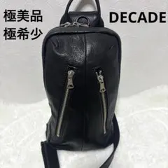 極美品 日本製 DECADE ディケイド 純国産 レザー 高品質 ボディバッグ