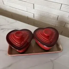 美品⭐︎LE CREUSET ハート型食器セット ⭐︎のサムネイル