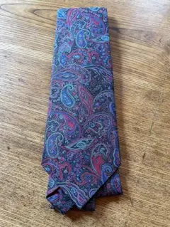 極美品 25AW フランチェスコマリーノ ペイズリープリントネクタイ