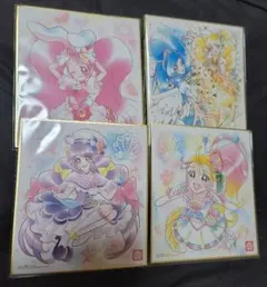 プリキュア 色紙アート　４枚セット　トロピカルージュ　ヒーリングッド　コーラル